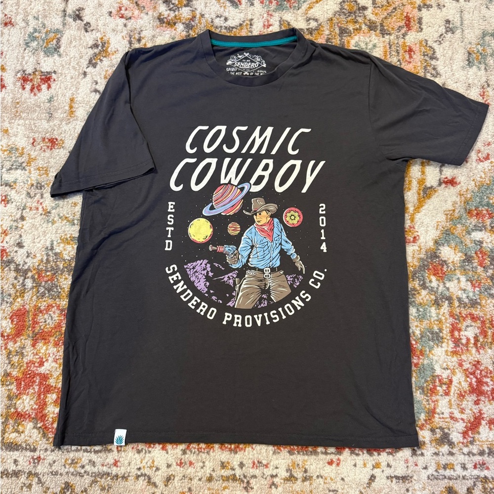 Sendero Provisions Co. Cosmic Cowboy Black T-Shirt